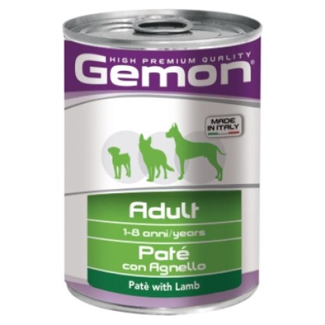 Консервы Gemon Dog Adult паштет из ягненка для собак 400г