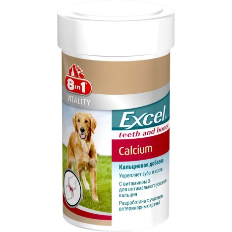 Кормовая добавка 8in1 Excel Calcium кальциевая для собак и щенков