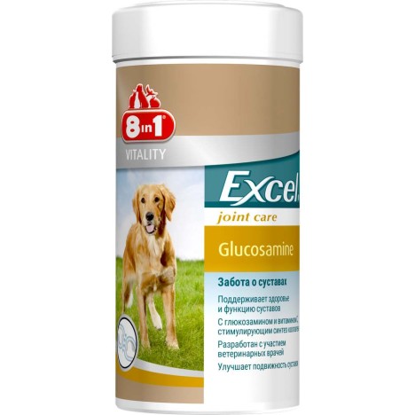 Кормовая добавка 8in1 Excel Glucosamine "Забота о суставах" для поддержания здоровья и функции суставов для собак 