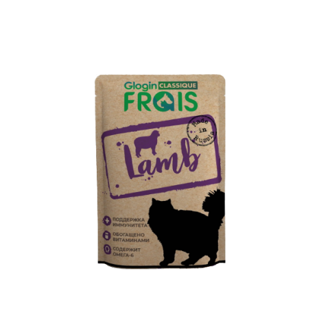 Влажный корм FRAIS Classique Lamb с ягнёнком в нежном соусе для взрослых кошек 85г
