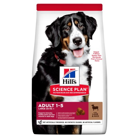 Сухой корм Hill's Science Plan Adult Large с ягненком и рисом для взрослых собак крупных пород 12кг