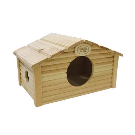 Дом Иванко деревянный для морских свинок 35*20*20см И-232