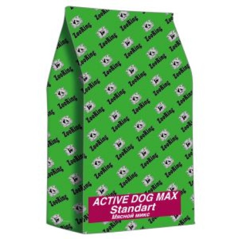 Сухой корм ZooRing Active Dog Max Standart мясной микс для взрослых активных собак крупных и гигантских пород 20кг