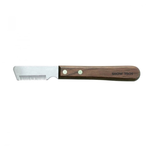 Нож тримминговочный SHOW TECH 3300 с деревянной ручкой для мягкой шерсти