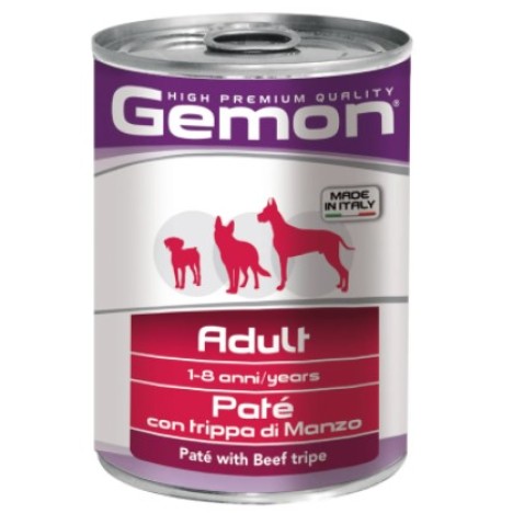 Консервы Gemon Dog Adult паштет из говяжьего рубца для собак 400г