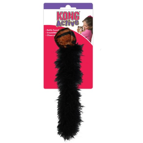 Игрушка KONG Wild Tails "Дикий хвост" с хвостом из перьев для кошек 