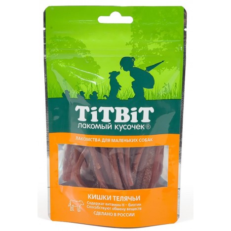 Лакомство TitBit кишки телячьи для собак мелких пород 50г