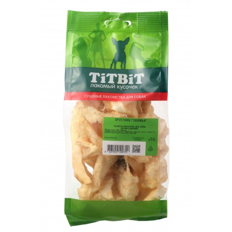 Лакомство TitBit хрустики говяжьи для собак (мягкая упаковка)