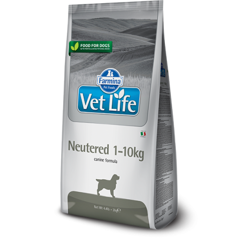 Сухой корм Farmina Vet Life Dog Neutered 1-10кг для стерилизованных собак до 10 лет