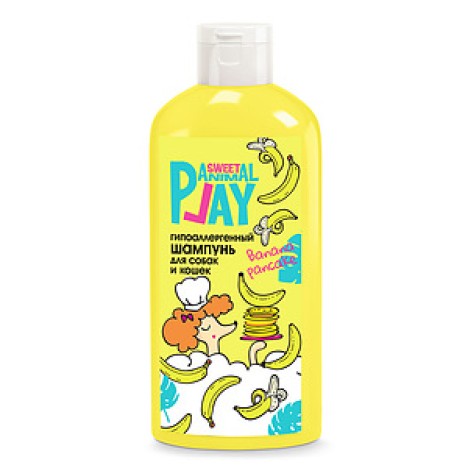 Шампунь Animal Play Sweet «Банановый панкейк» гипоаллергенный для собак и кошек 300мл