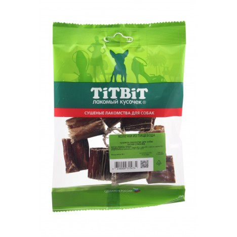 Лакомство TitBit колечки из пищевода для собак (мягкая упаковка)