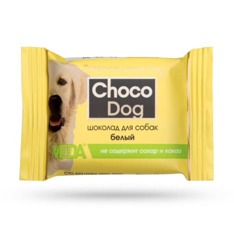 Лакомство VEDA "Choco Dog" белый шоколад для собак 15г