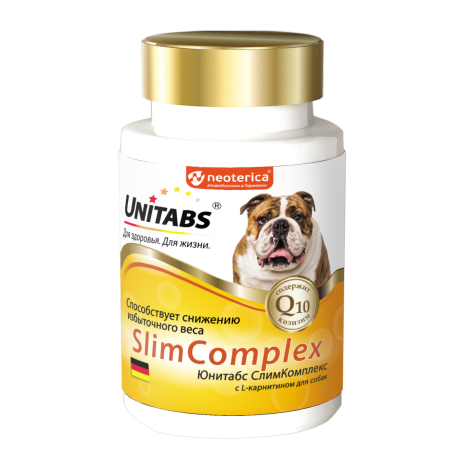 Витаминно-минеральный комплекс Unitabs SlimComplex для собак с избыточным весом 100таб.