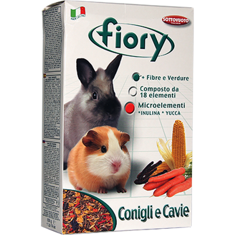 Корм FIORY Superpremium Conigli e cavie для морских свинок и кроликов 850гр