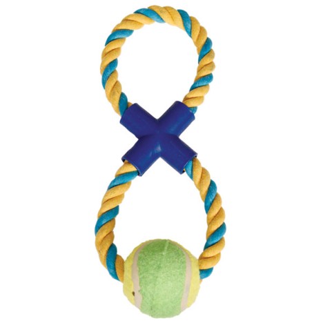 Игрушка Triol "Веревка-восьмёрка, мяч" для собак, 295мм
