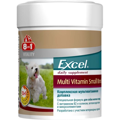 Кормовая добавка 8in1 Excel Multi Vitamin Small Breed Мультивитамины для взрослых собак мелких пород 70таб