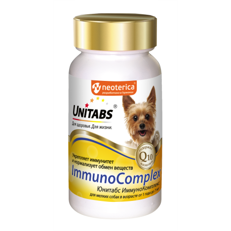 Витаминно-минеральный комплекс Unitabs ImmunoComplex для иммунитета для мелких собак, 100 таб.