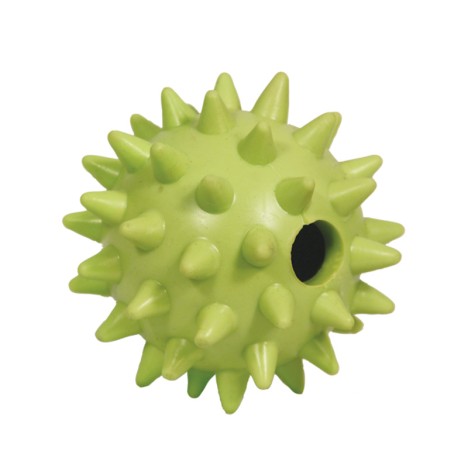 Игрушка Triol "Мяч игольчатый" из цельнолитой резины для собак, d65мм