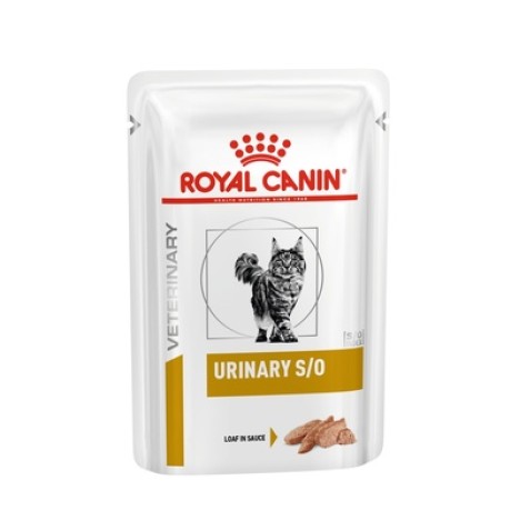 Влажный корм Royal Canin Urinary S/O для кошек для лечения и профилактики МКБ, паштет 85гр