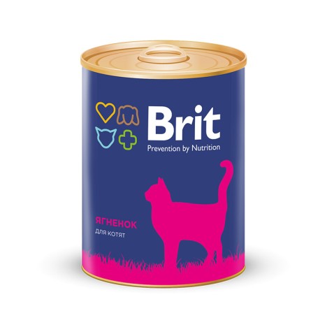 Консервы Brit Premium с ягненком для котят 340г