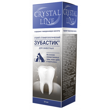 Спрей Apicenna Cristal Line "Зубастик" стоматологический для животных 30мл