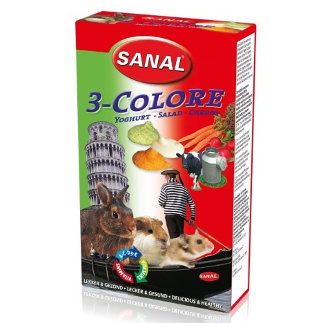 Лакомство Sanal "3-Colore" дропсы для грызунов 45гр