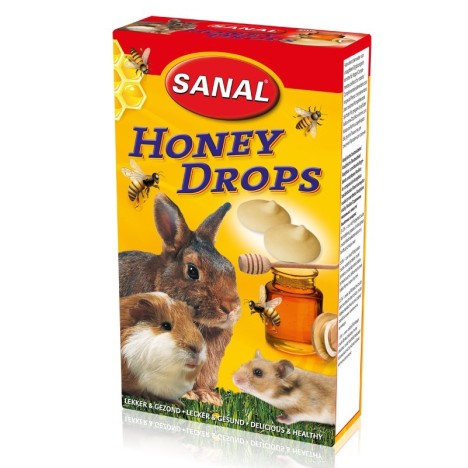 Лакомство Sanal "Honey" дропсы с медом для грызунов 45гр