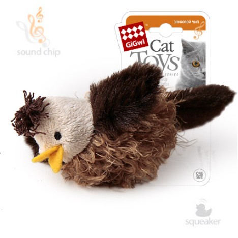 Игрушка GiGwi Птичка со звуковым чипом для кошек АРТ.75223