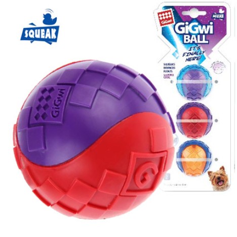 Игрушка GiGwi G-Ball 3 мяча с пищалкой для собак 5см АРТ.75326