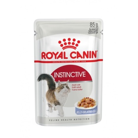 Влажный корм Royal Canin Instinctive для взрослых кошек от 1 года, кусочки в желе 85гр