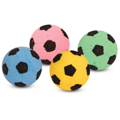 Игрушка Triol "Мяч футбольный" для кошек, d40мм (уп.4шт.)
