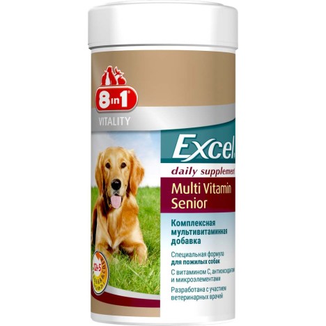 Кормовая добавка 8in1 Excel Multi Vitamin Senior для пожилых собак 70таб.