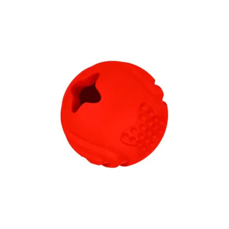 Игрушка Mr.Kranch Мяч красный с ароматом бекона для собак 6,5 см
