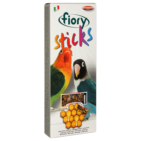Лакомство FIORY Sticks палочки с медом для средних попугаев 2х60гр