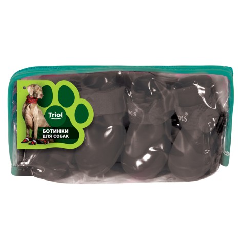 Сапожки Triol для собак резиновые черные