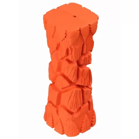 Игрушка Mr.Kranch Палочка с пищалкой оранжевая с ароматом бекона для собак 16 см