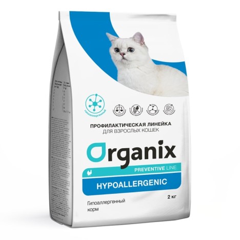Сухой корм Organix Hypoallergenic Гипоаллергенный для кошек