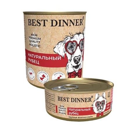 Консервы Best Dinner High Premium "Натуральный рубец" для собак 