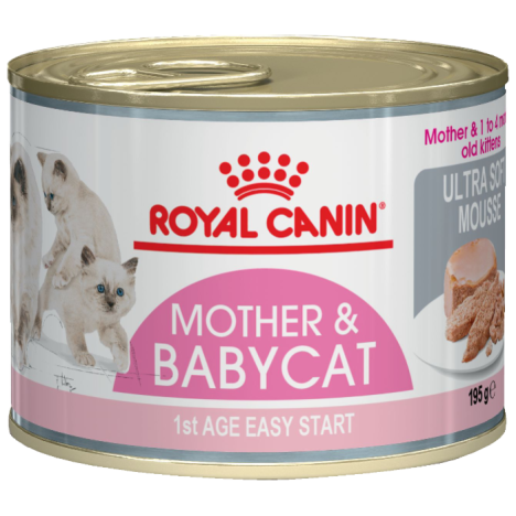 Консервы Royal Canin Mother & Babycat для беременных, кормящих кошек и котят, мусс 195гр