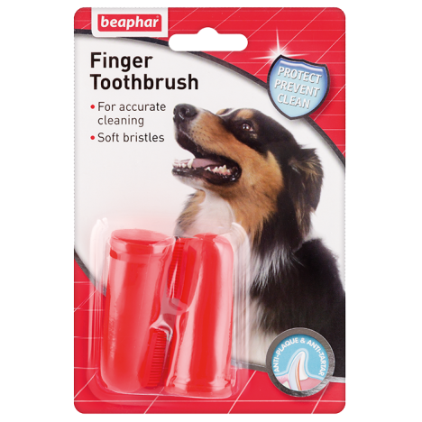 Зубная щетка Beaphar двойная для собак на палец