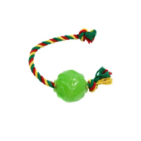 Игрушка Doglike Мяч Космос с канатом зеленый D12-3901-GR