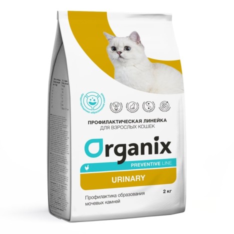 Сухой корм Organix Urinary Профилактика образования мочевых камней для кошек 