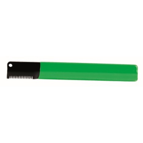 Тримминговочный нож STANDART для жесткой шерсти зеленый с нескользящей ручкой