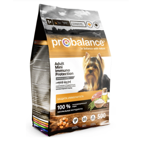 Сухой корм ProBalance Immuno Protection Adult Mini для взрослых собак мелких пород 0.5кг
