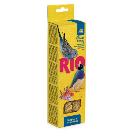 Лакомство RIO палочки с медом для волнистых попугайчиков и экзотов 40гр*2шт
