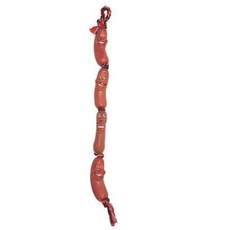 Игрушка Triol "Четыре сосиски, веревка" для собак, 630мм