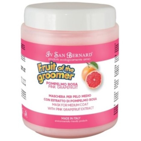 Восстанавливающая маска ISB Fruit of the Grommer Pink Grapefruit для шерсти средней длины с витаминами 