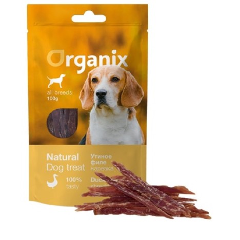 Лакомство Organix «Нарезка утиного филе» 100% мясо для собак 100 гр 