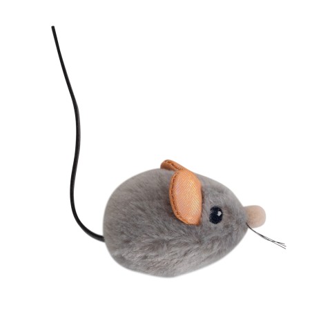 Игрушка Petstages "Мышка со звуком" с кошачьей мятой для кошек  4 см