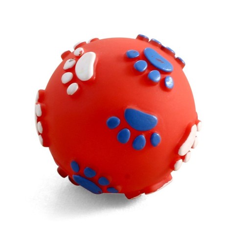 Игрушка Triol "Мяч с лапками" из винила для собак, d60мм